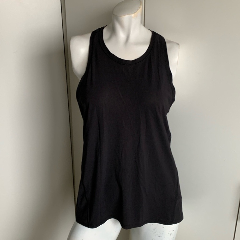 Small Tall Athleta black Racerback tank top